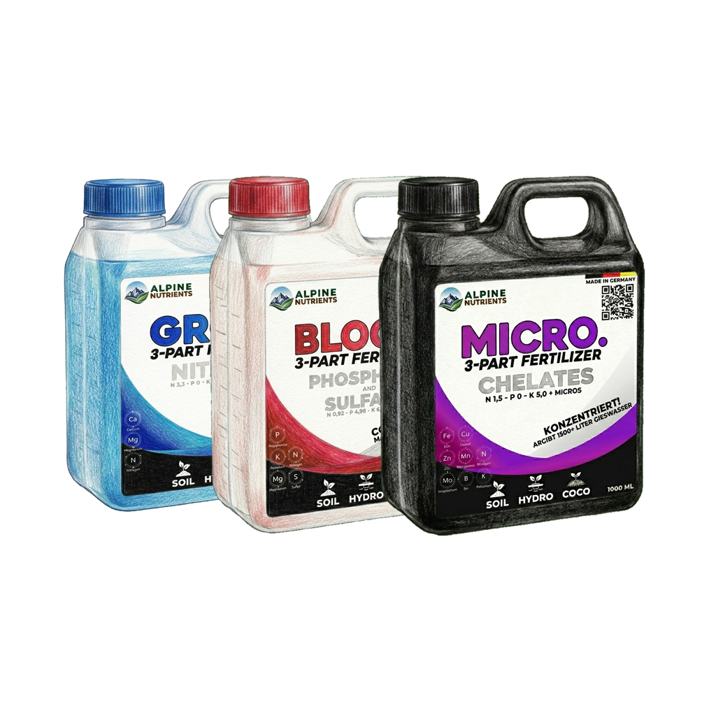 3-Part Set – Grow, Bloom & Micro Komplettset