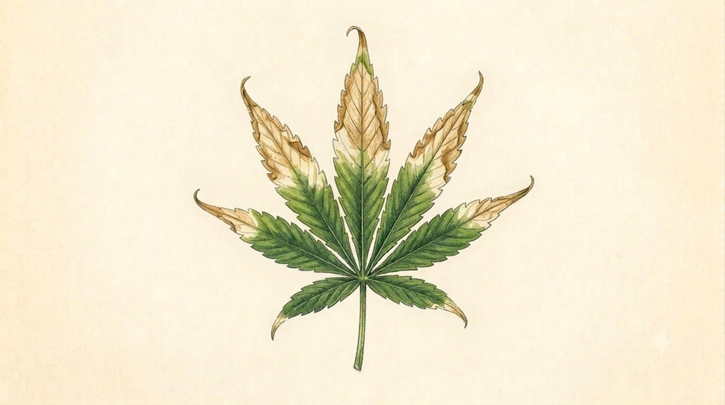 Lichtverbrennung bei Cannabis: Symptome und Korrektur