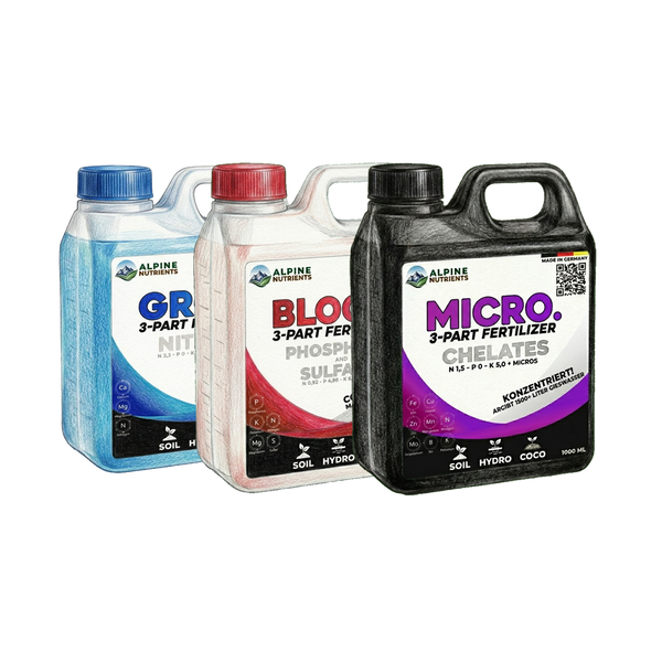3-Part Set – Grow, Bloom & Micro Komplettset